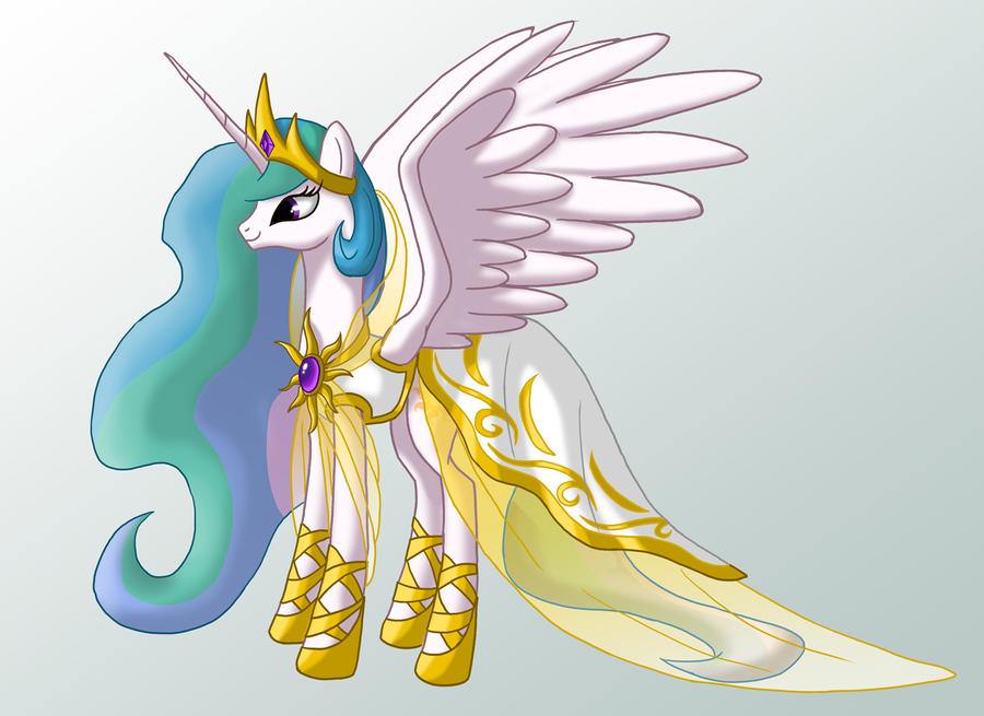 Pony art of the non diabetic variety.  - Page 19 Celestia_dress_concept_by_starbat-d94cndr