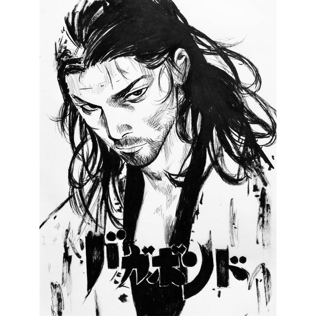 Anime/manga Fan Art - Página 3 Vagabond_fanart_inoue_takehiko__by_kiya21-d8ivqaz