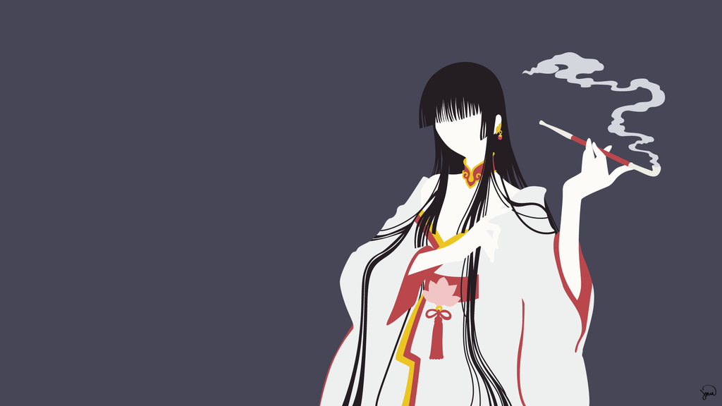 Anime/manga Fan Art - Página 3 Yuko_ichihara__xxxholic__minimalist_wallpaper_by_greenmapple17-d8t6reo