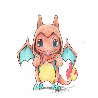 Ironías donde las haya... ¿Cómo tú por aquí? Charmander_wearing_a_charizard_kigurumi_by_itsbirdyart-d5winx1