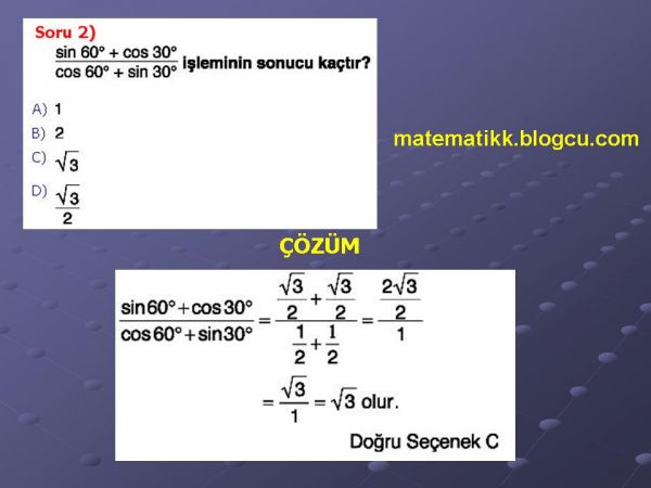 Trigonometri Çözümlü soruLar Trigonometri2