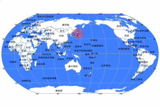 日本东北部海域发生6.8级地震与3·11地震同一地区(组图) C7F13738183ED9551537394EA79CE27E