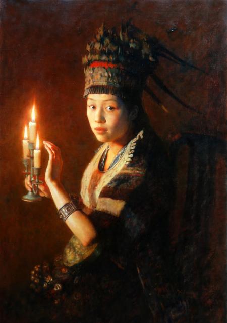 تحت ضوء الشموع للفنان الصيني Chengxiang Qi 43518282_000