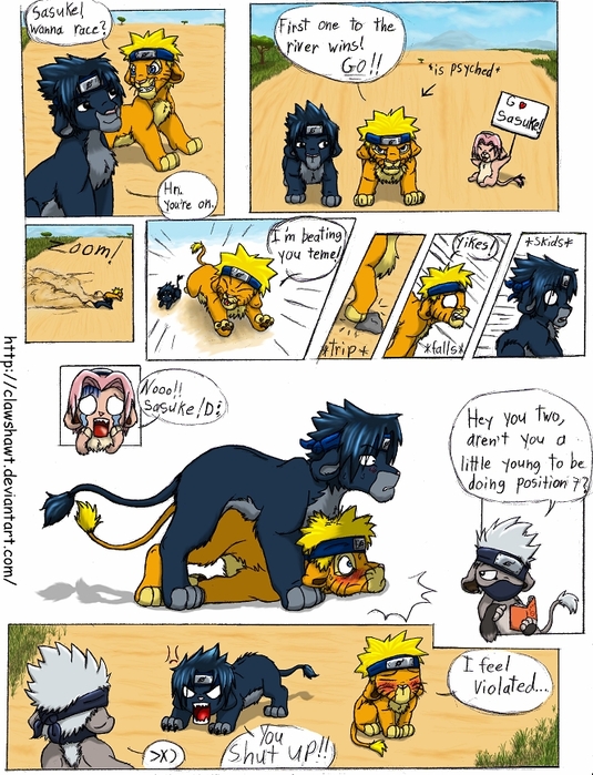 Topic LOL~!!! Nếu chịu được sự buồn cười thì cứ thử! ;D - Page 2 37207322_SasuNaru_Lion_comic_YAY_by_Clawshawt