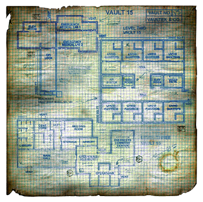 Let's Jogar: Fallout - A Post Nuclear Roleplaying Game Fo1_Vault_15_Townmap