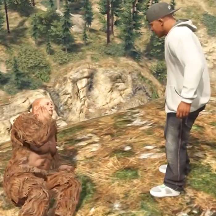 Cryptides dans les jeux vidéo Bigfoot-The_Last_One-GTAV