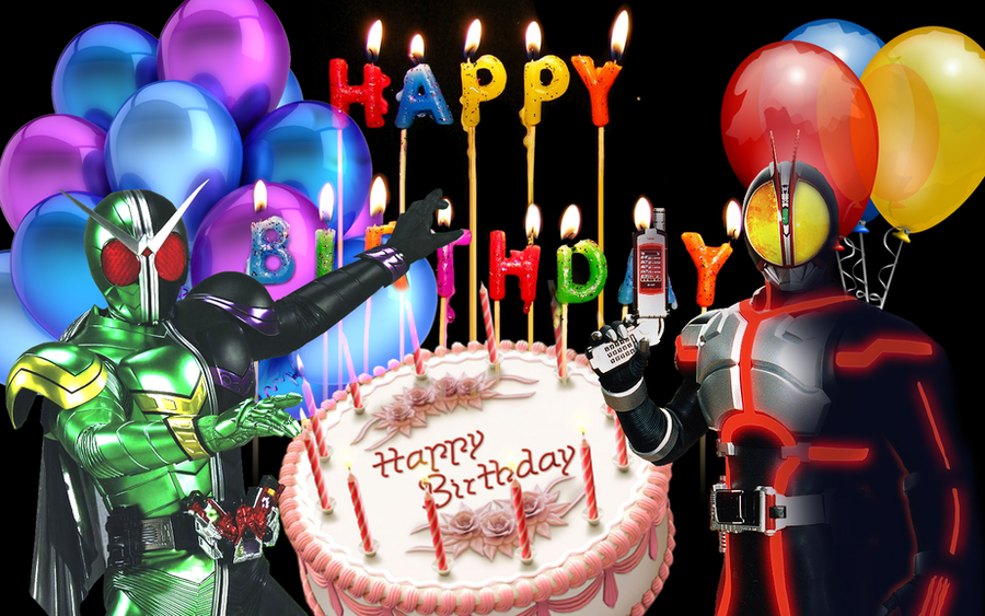 [Event] Chia sẽ chuyện thường ngày của mọi người - Page 3 Kamen_rider_birthday_by_shogun86-d4jnrbj