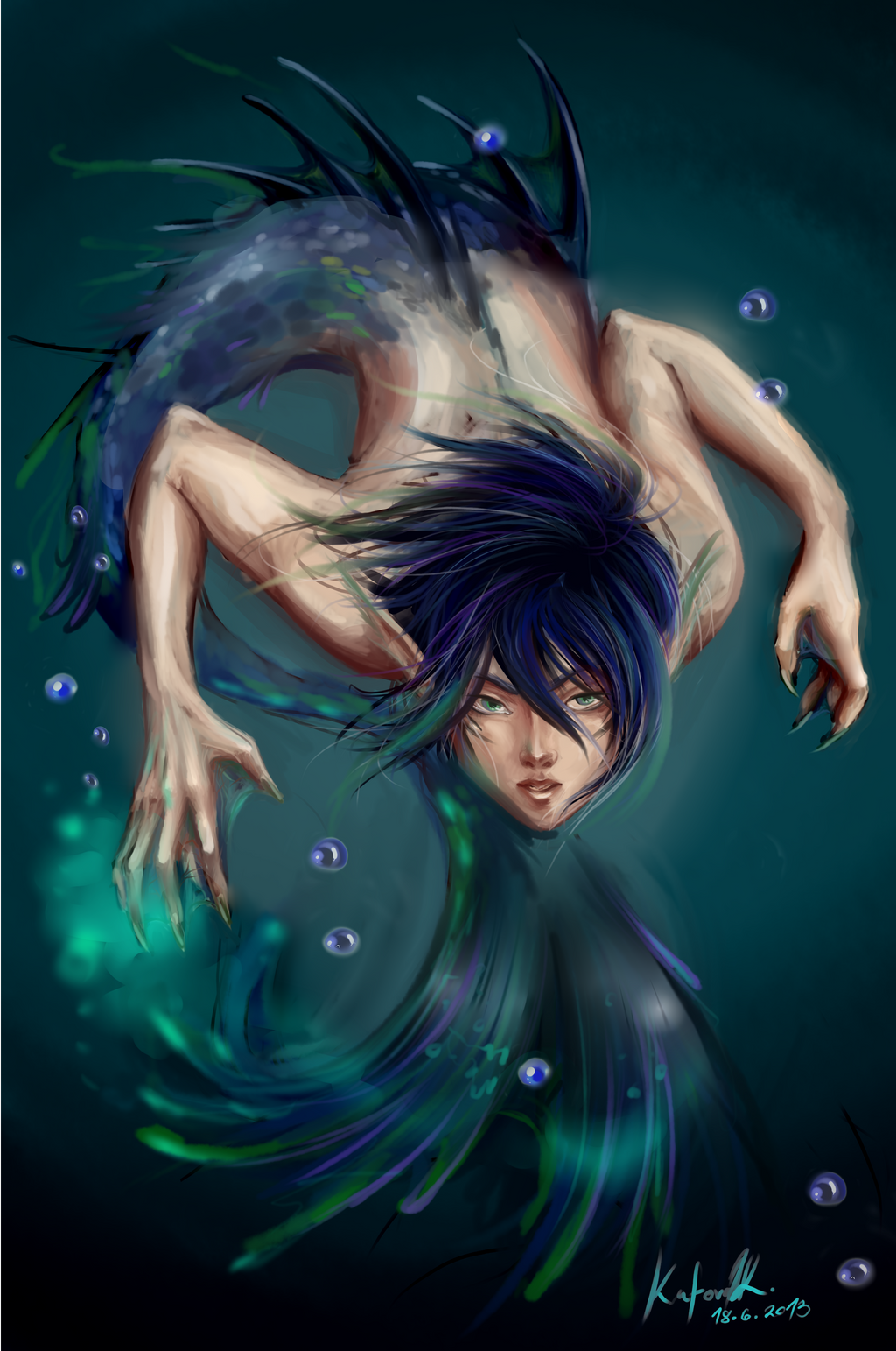 Nickolai Paanee Merman__rin_king_of_the_oceans_by_asano_nee-d69l964