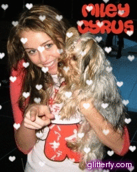 صور بنجنن لهانا مونتانا....اللي بيحبها يدخل فوورا Miley_Cyrus_with_Dog