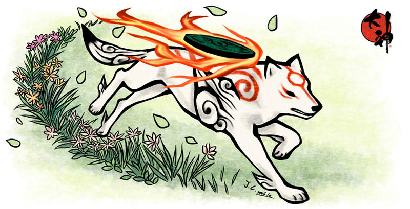 [Hokage] Inuzuka Jinro Okami_amaterasu_by_j_c