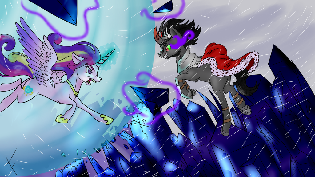 Deux trois trucs que j'ai dessiné Cadance_vs_sombra_remake_by_fullmoondagger-d95gtt2