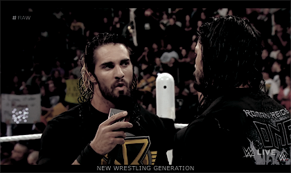 MAYHEM #1 - Kane & The Hurricane vs. Seth Rollins & Roman Reigns. Reignsrollins-4dd031d