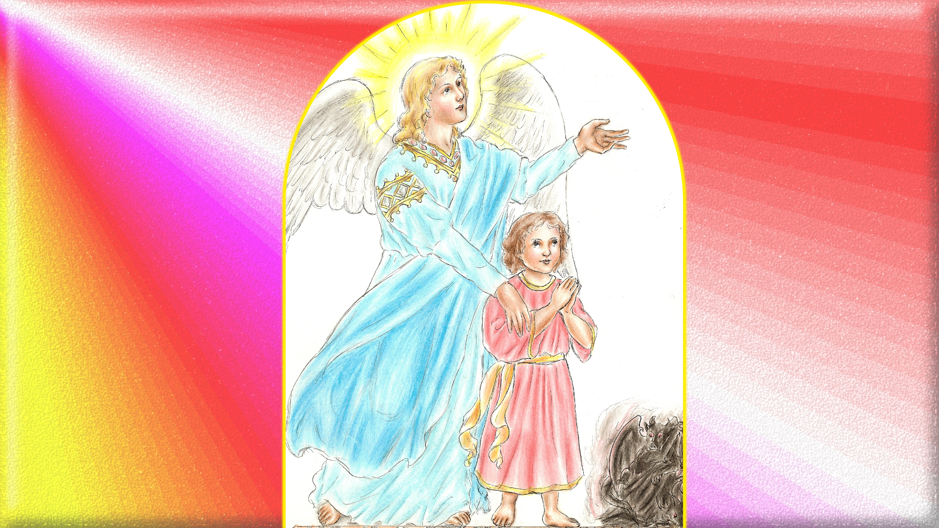 CALENDRIER CATHOLIQUE 2019 (Cantiques, Prières & Images) - Page 10 Le-st-ange-gardien-569f892
