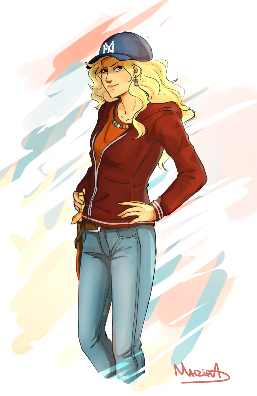 FANARTS EM GERAL Speed_paint__annabeth_chase_by_mariaaart-d9mhuua