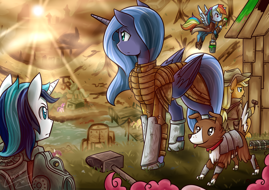 Pony art of the non diabetic variety.  - Page 21 Fallout_lunatia_by_vavacung-d9i2in5