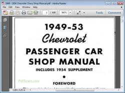 Chevrolet Chevy 1949 - 1953 Shop Manual 1830135607495f45991b0bc08dcc77f14f0e5a3c