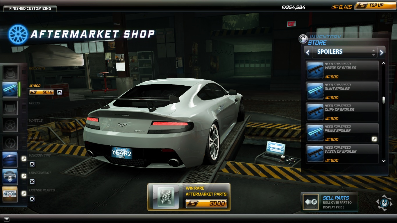 Como descargar y jugar al Need For Speed World Spoiler_Aston_Martin_V12_Vantage_Prime_R