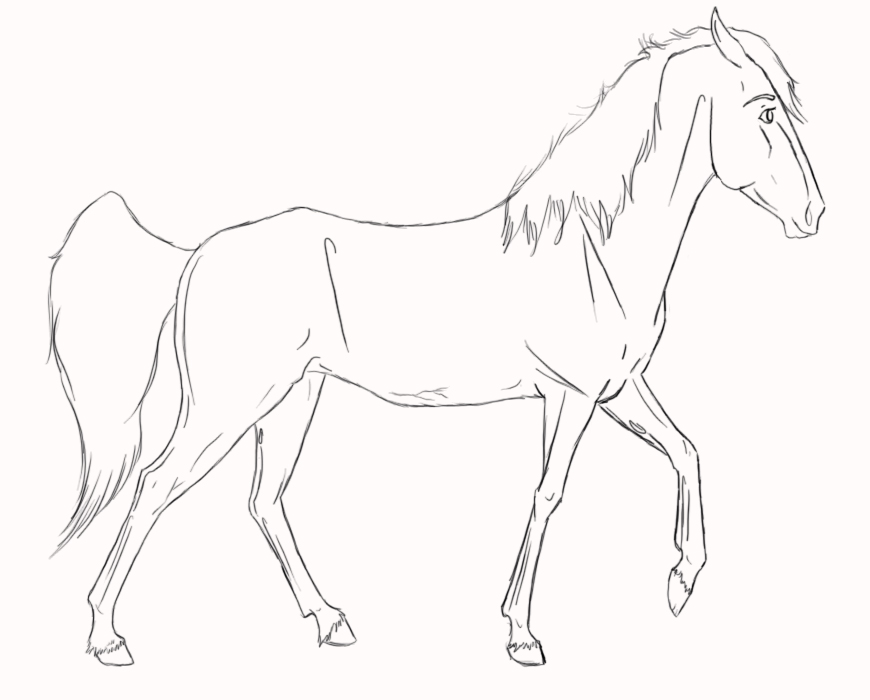 Lineart pour votre cheval Walking_horse_by_paintedjewel-ea0039