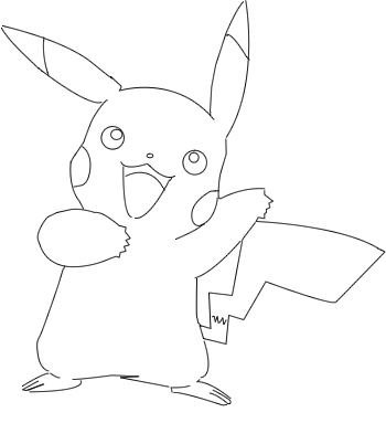 Les crations  Tonton Ieven - Page 2 Line-art-pikachu-392e00