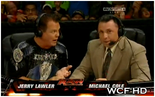 Goldberg veut un match pour le prochain show :)  Michael-cole-lawler-2074b42