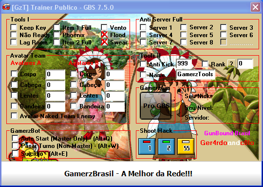 Trainer GunBound Brasil + GamerzAimPro + GamerzBot v7.5.0 Gbs1217-1684f58