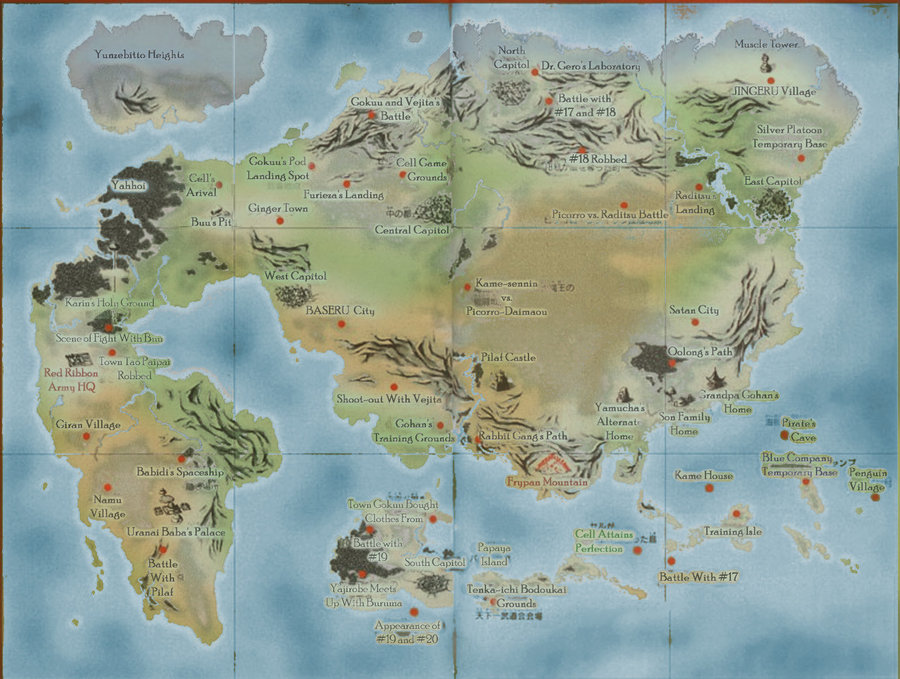 En busca de las esferas del dragón (Rol) - Página 6 Dragonball_world_map_by_0some_weirdguy0-d4qonuq