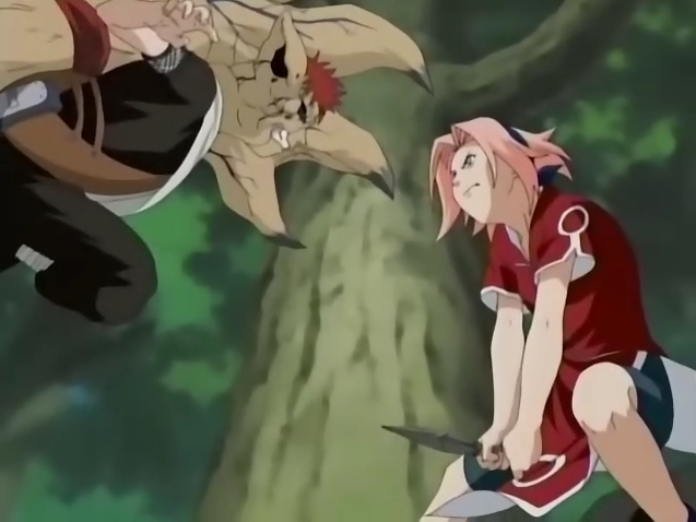 tópico - Ino amava o Sasuke tanto quanto a Sakura? - Página 2 Sakura_protege_Sasuke_de_Gaara