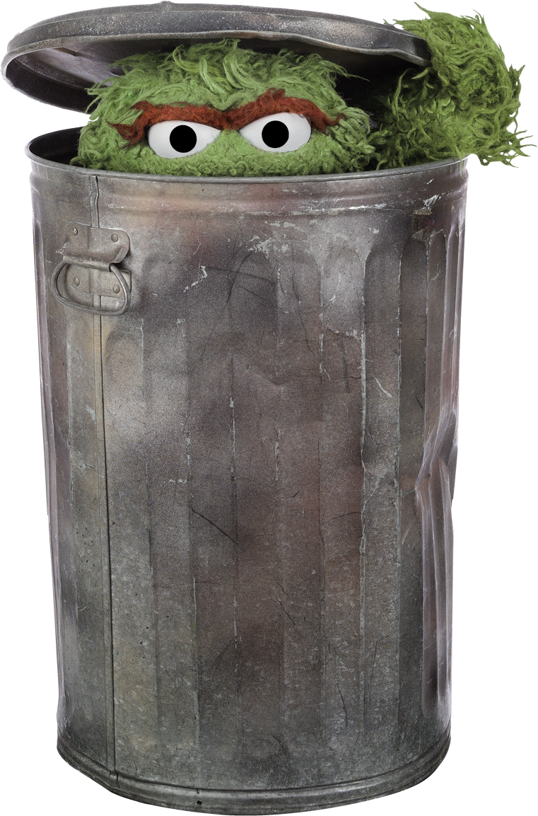 Milla Anne Masters, Millennianna Oscar_the_Grouch_trash_can