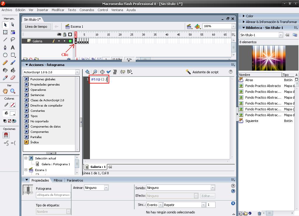 Crear una galeria en flash [Flash 8] Accion-stop-1ef0827