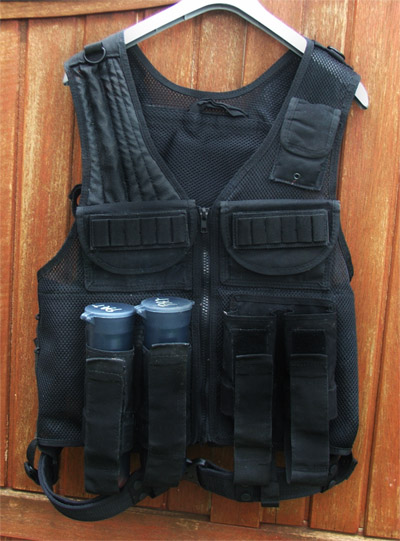 [vend] Gilet tacticale special paintball de couleur noir Tactical-e777a8