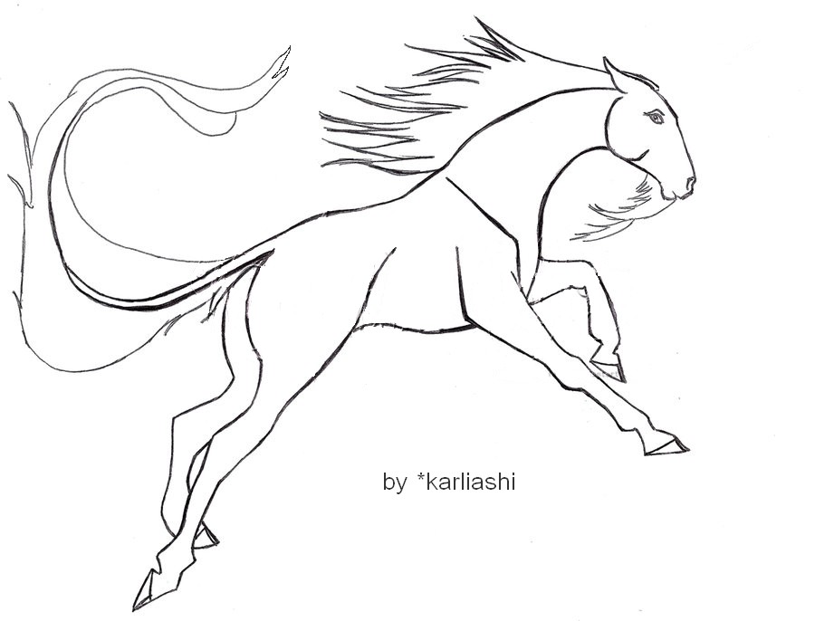 Lineart pour votre cheval Sketchy_sketch_by_karliashi-e9fcf0