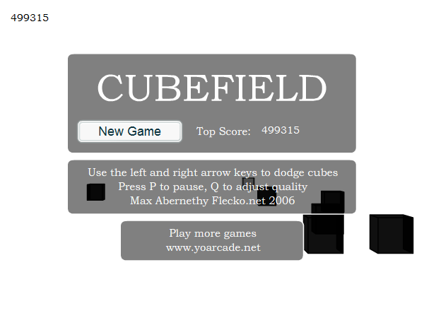 Session 1 terminée / Session 2 : Cubefield en cours 499315-1e32537