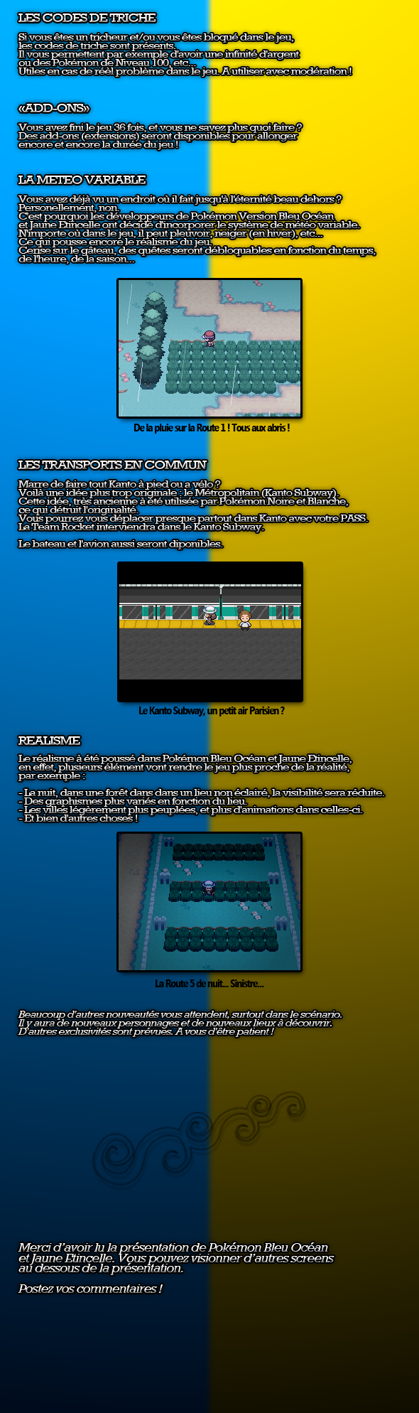 Le projet :: Pokémon™ Version Bleu Océan Et Jaune Étincelle ! Pt8-24bb036