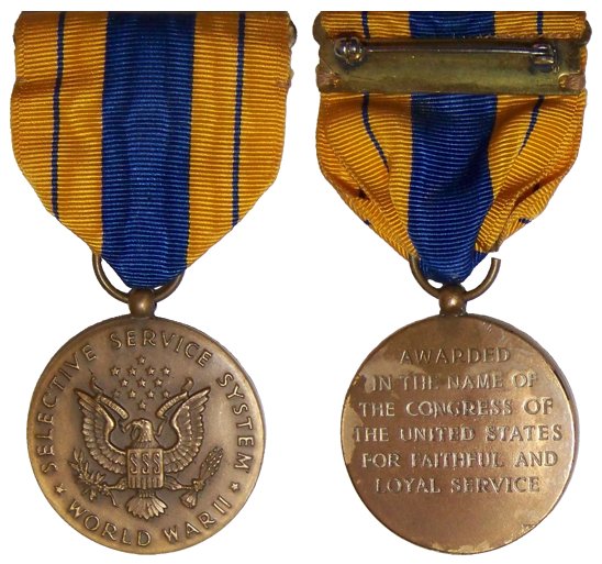 LES DECORATIONS US - Page 2 Selective-service-medal---r-28294ce