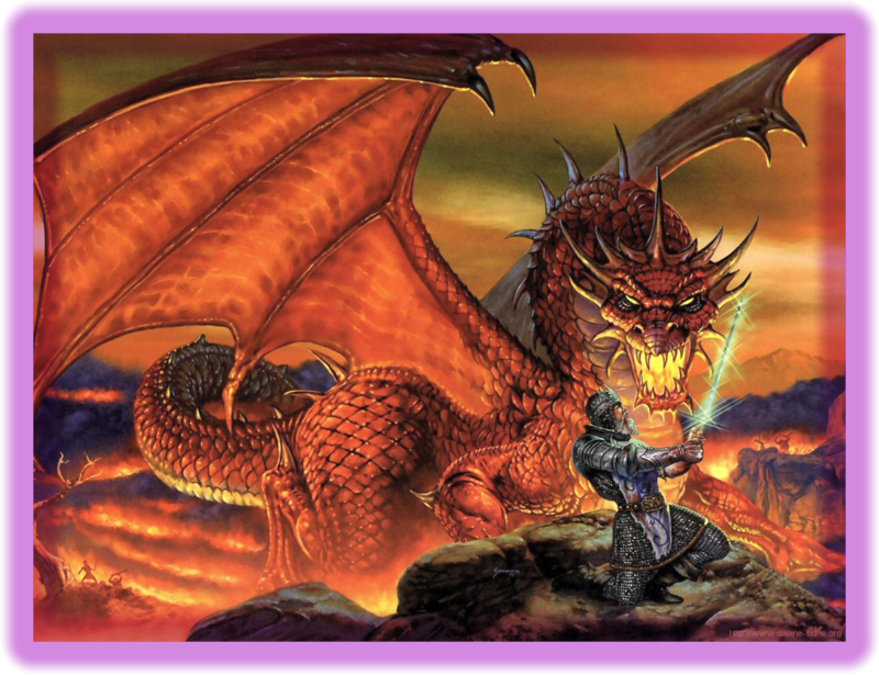 Défis sur le thème  " du Combat mythique de St georges et du dragon" 1deathofthedragon-2669acd
