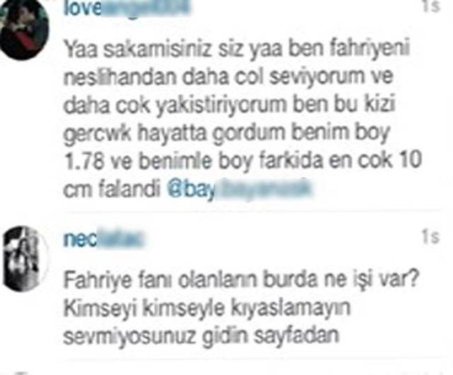 Son dönemin en çok konuşulan isimlerinden Fahriye Evcen ve Neslihan Atagül'ün fanları sosyal medyada birbirine girdi. Nedeni ise ünlü oyuncu Burak Özçivit... Fahriye-neslihan3_400