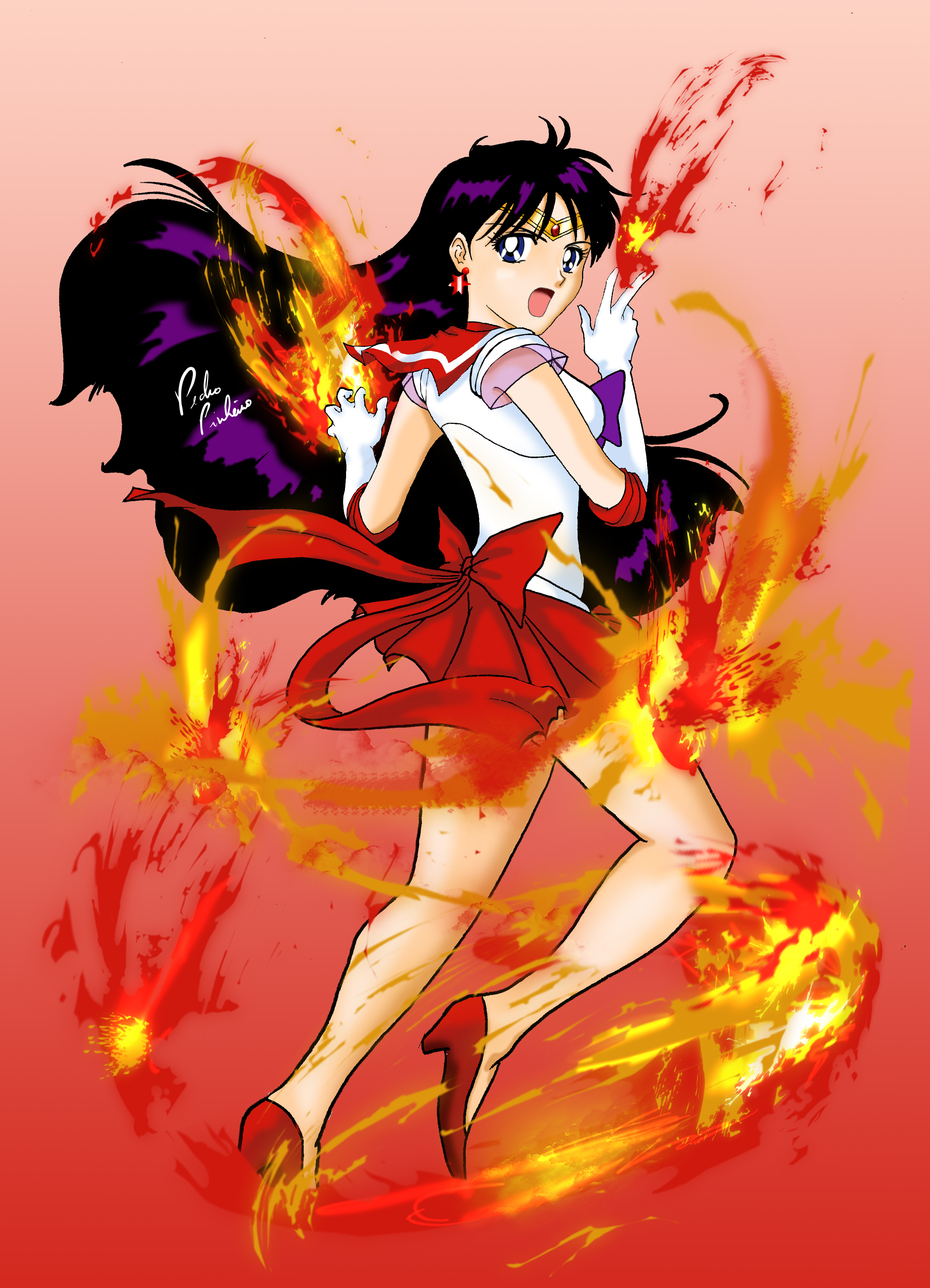 dragon ball et sailor moon - Page 4 Sailor_mars_by_pepeckt-32316f6