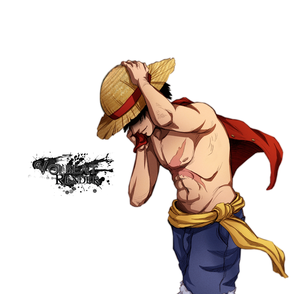 مشاركتي في مسابقة افضل موضوع ... انمي ون بيس & لوفي قبعة القش  Render-luffy-2afeedf