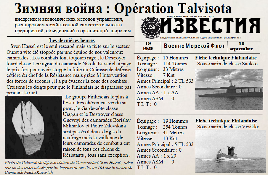 Зимняя война : Opération Talvisota Journal-19-2cf56c4