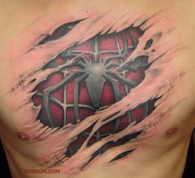 Un poko friki pero una pasada un gran trabajo Spiderman-tattoo-7704b6