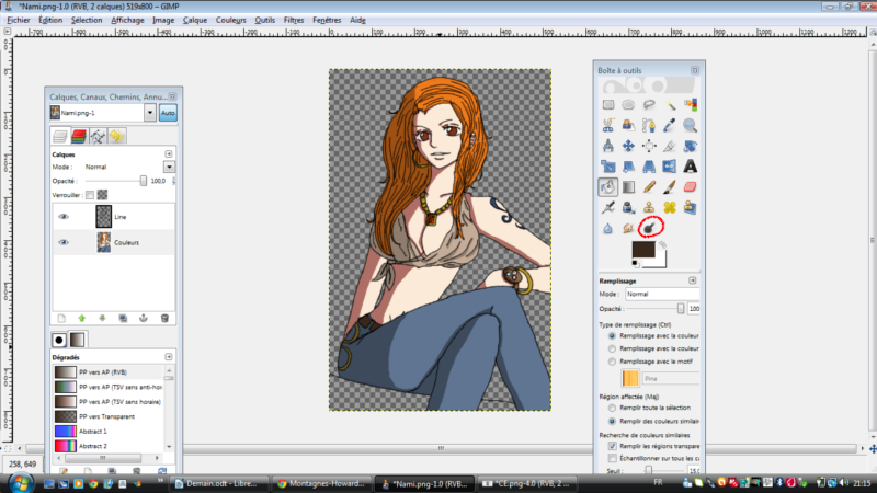 Tutoriel: Coloriser un lineart [GIMP] Ce-3c9563a