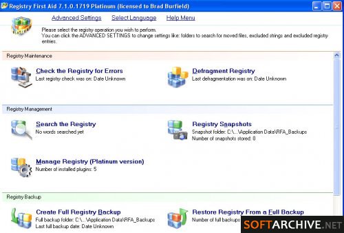 Registry First Platinum Aid 7.1.0 Build 1719 Multilanguage 130969