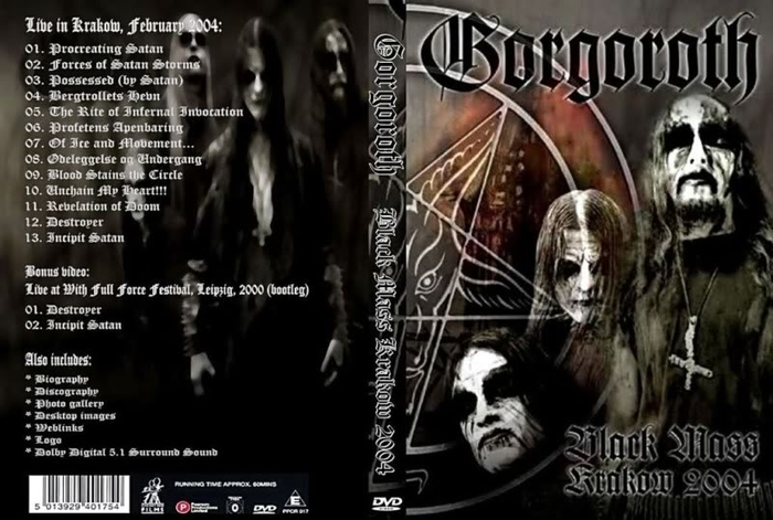 Gorgoroth - Black Mass Krakow (PL) (2004) Dvd