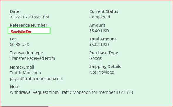 Join Trafficmonsoon Get 1$ In Your payza Account Instant sign up offer 22775