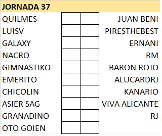 :: Pronósticos Jornada 37 (1-2 Mayo) :: 9CZOI1B