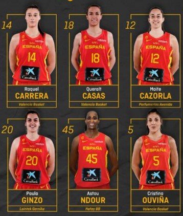 Selección Baloncesto Femenino España GPVmnBZ