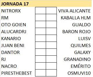 T21-22 Pronósticos Jornada 17 (27-28 Noviembre) JFb14D0