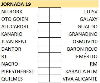 T21-22 Pronósticos Jornada 19 (11-12 Diciembre) ET0v6I2