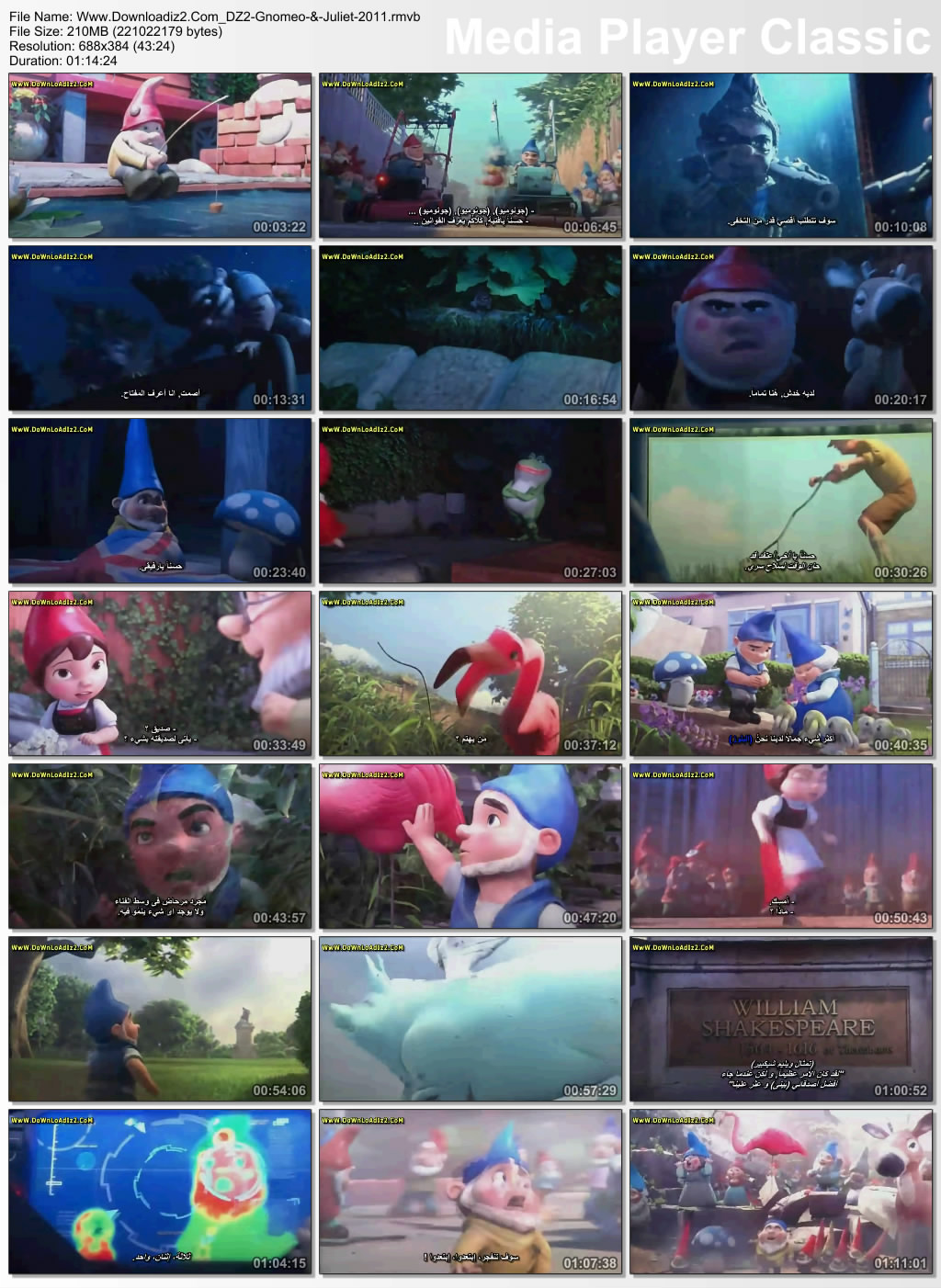  فيلم الأنمى و المغامرة و الكوميديا Gnomeo & Juliet 2011 TS XVID مترجم  50416946169743944887