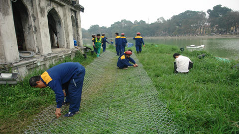 Ra giữa Hồ Gươm xem “nhà mới” cụ rùa 20110302162620_21